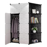 Armario Closet Organizador Plástico Ropa Portátil 8 Cubo