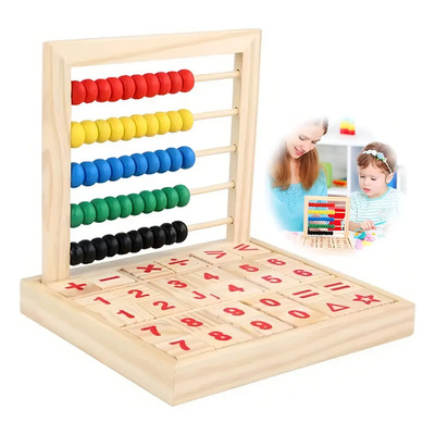 KINICHPLAY Ábaco De Madera Para Niños, 5 Filas Con Bloques De Números Y Símbolos, Ideal Para Matemáticas En Preescolar Y Primaria (1-2 Grado), Regalo Perfecto Para Niños De 2-7 Años. | MercadoLibre
