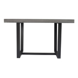 Mesa De Comedor Rústica De Madera Maciza Color Gris