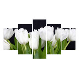 Cuadro Decorativo Flores Tulipanes Blancos