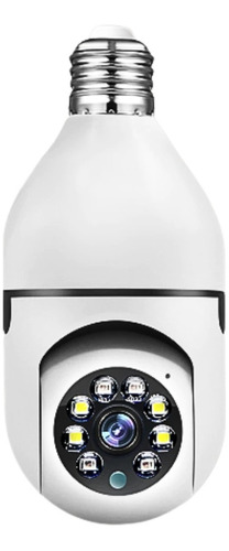 Camera Wifi Lampada Segurança 360° Ip Full Hd Visão Noturna