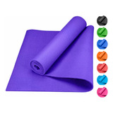 Tapete Yoga Pilates Fitness Ejercicio Portátil 3mm Grosor Color Violeta
