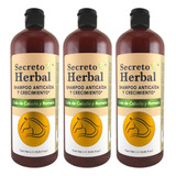 Shampoo Secreto Herbal Anticaída Con Cola De Caballo 1l 3pz