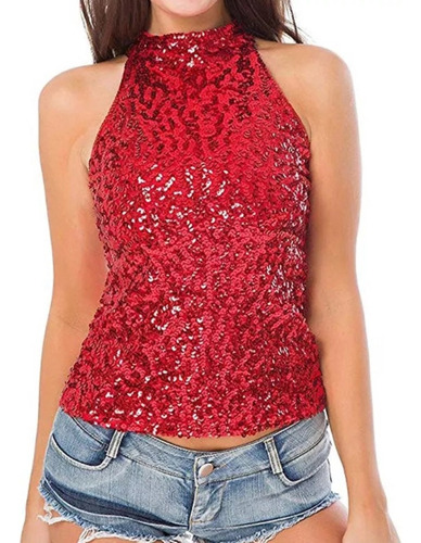 Chaleco Corto De Verano Con Cuello Halter (r), Parte De Cami