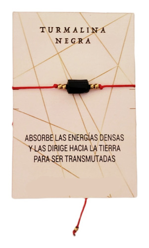 Pulsera Turmalina Negra Amuleto Energia Positiva 