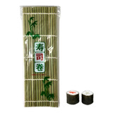 Esteira Sudarê P/ Sushi Comida Japonesa 24cm Quadrado Bambu