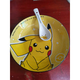 Plato Pokemon Pikachu Porcelana 