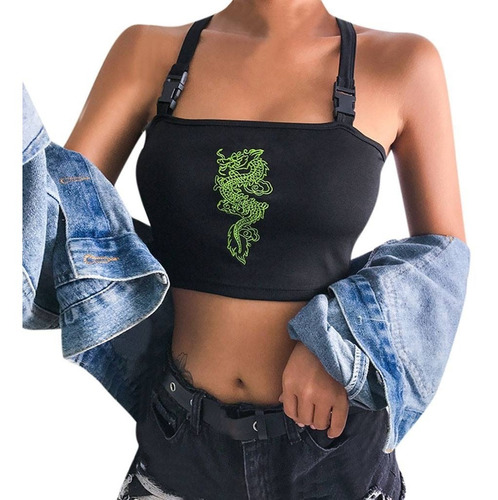 Crop Top Dragon Verde