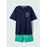 Conjunto Infantil Menino Curto Em Moletinho Hering Kids