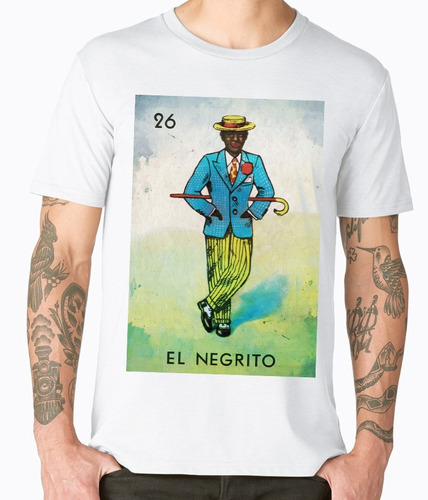 Playeras Cleen Alexer Loteria El Negrito Mod 50 Ropa Hombre 