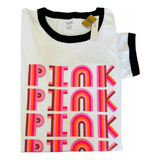 Remera Pink-victorias Secret Oversize Original + Bolsa