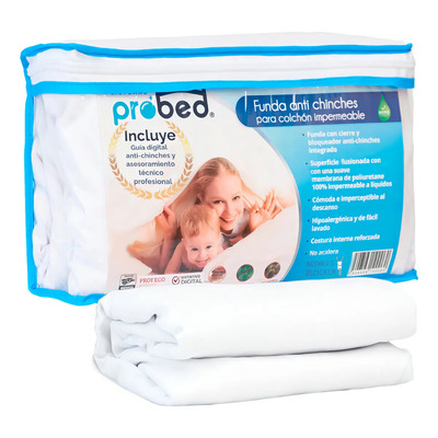 Protector Colchón Queen Size Impermeable Anti Chinches Sistemas Probed® | Meses sin interés