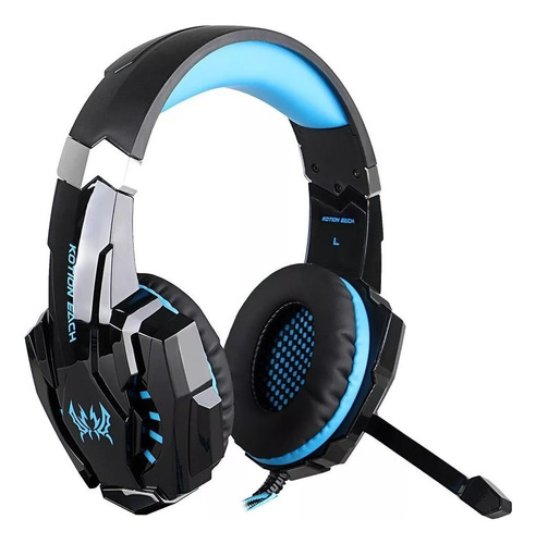 Auriculares Gamer Led Pc Azul Kotion G9000 Ghi Informatica 