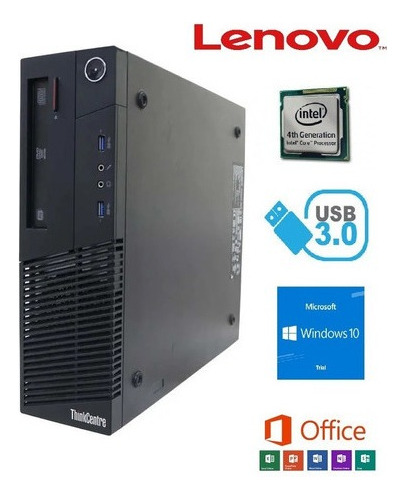 Cpu Lenovo M93p - Intel I5 4570 - 8gb Ram - Ssd 240 Gb