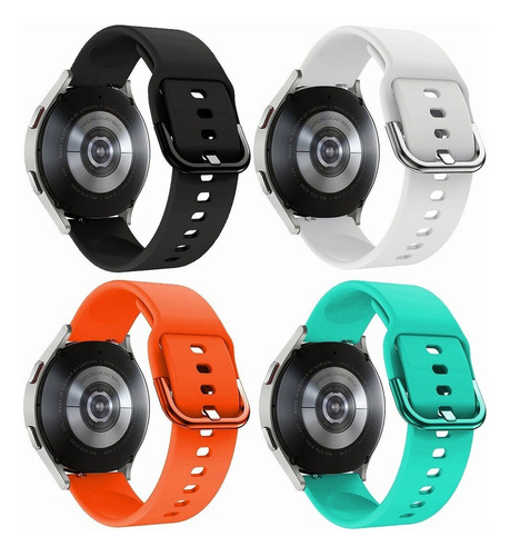 4 Correas Silicona For Samsung Galaxy Watch 5 Pro 4 Active