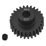 Engranaje De Piñón De Acero Negro Para Motor D/auto 27t M0.8