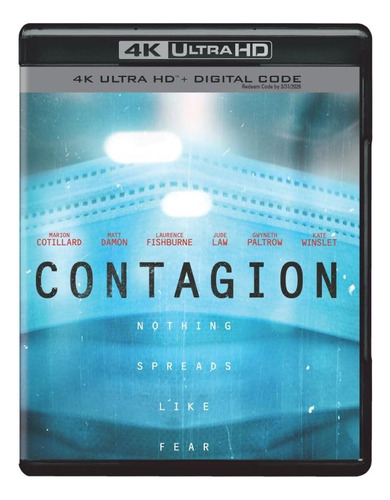 Contagion (2011) (4k Uhd + Digital) Blu Ray