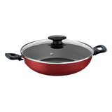 Panela Wok Antiaderente 3,3l Com Tampa Loreto Tramontina