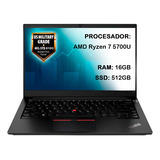 Portátil Lenovo Thinkpad E14 Ryzen 7 5700u G3 16gb 512gb Fhd Color Negro