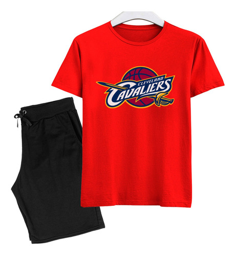 Camisa E Bermuda Plus Size Basquete Conjunto Cavaliers