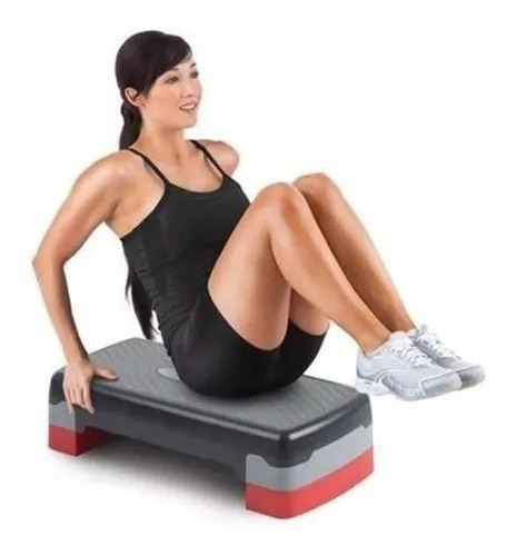 Banco Step Aeróbico Evolution Dos Niveles Gimnasio 68x29x15c