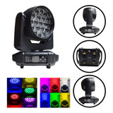 Moving Aura Effect Wash Beam Led Zoom 19x15w Rgbw Balada Dj.