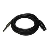 Cabo Microfone Violão Xlr Fêmea P10 Mono 3m Santo Angelo