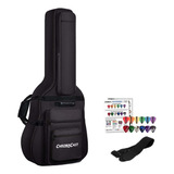 Chromacast Acoustic Guitar 6-pocket Acolchado Gig Bag Con Co