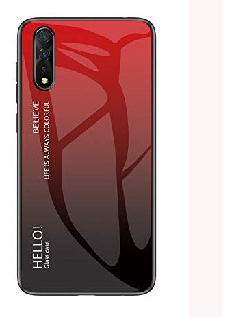 Capa Case Capinha Color Glass Vermelho Huawei Honor 9x Pro