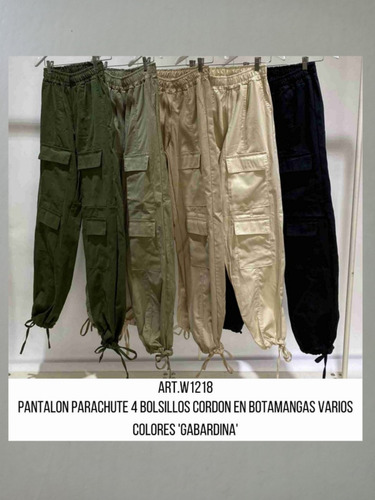 Pantalón Parachute Oversize 4 Bolsillos 'gabardina'