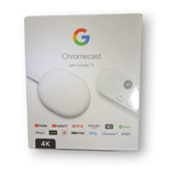 Chromecast Google Tv Snow 4k Hdr Blanco Hdmi Bluetooth Wifi