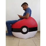 Puff Pokebola Grande Soport 80 Kg