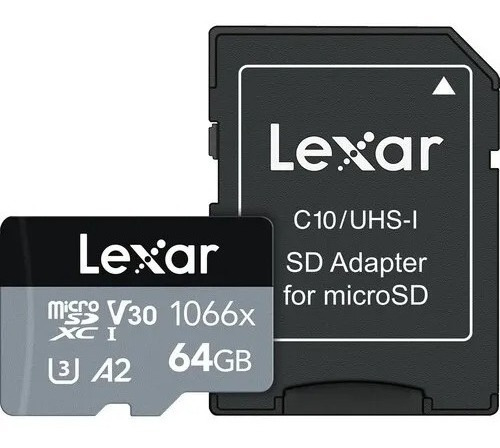 Cartão De Memória Lexar Micro Sd Xc 64gb Professional 1066x