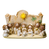 Figuras De Pesebre Blanco Con Base Blanco Con Base