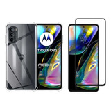 Capa Anti Impacto + Pelicula De Vidro 3d Para Moto G82