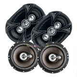 Combo Parlantes Bravox Kit Facil 6x9'' B4x69bk Y 6'' Tr6bk