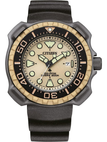 Eco-drive Promaster Diver Bn0226-10p Reloj De Esfera Dorada