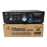 Amplificador Perifoneo 60w American Sound  Pa128urb