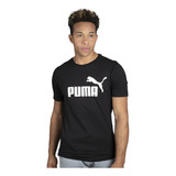 Remera Puma Essentials Logo Sportstyle Hombre Moda Negro