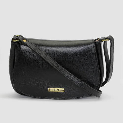 Bolsa Feminina Couro Legítimo Média Tiracolo Transversal