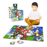 Sonic The Hedgehog Juego De Rompecabezas De Piso Para Niños