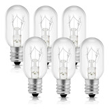 6 Lâmpada Rosca E12 Luz P/ Abajour Luminária Máquina Costura Luz Branco-quente 220v