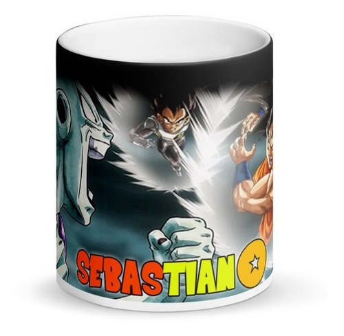 Mug Mágico Goku Vs Freezer Personalizado Con Nombre