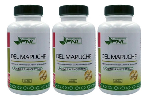 Del Mapuche Pack 3 Frascos Fnl Mental Sexual Dietafitness