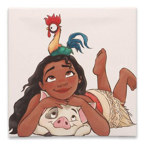 Open Road Brands Moana, Pua Y Hei Hei - Lienzo Decorativo P.