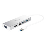 J5create Hub Usb 3.0 Con Hdmi, Vga, Rj45 Gigabit Ethernet, 2