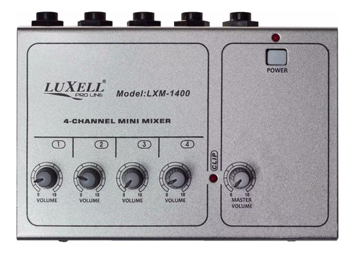 Consola Mini Mixer Luxell Lxm 1400 Linea Y Micrófono