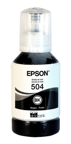 Botella De Tinta Epson T504 Original T504120 Negro