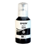 Botella De Tinta Epson T504 Original T504120 Negro