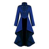 Tailcoat Medieval Estilo Vintage Mujeres Vestido Largo